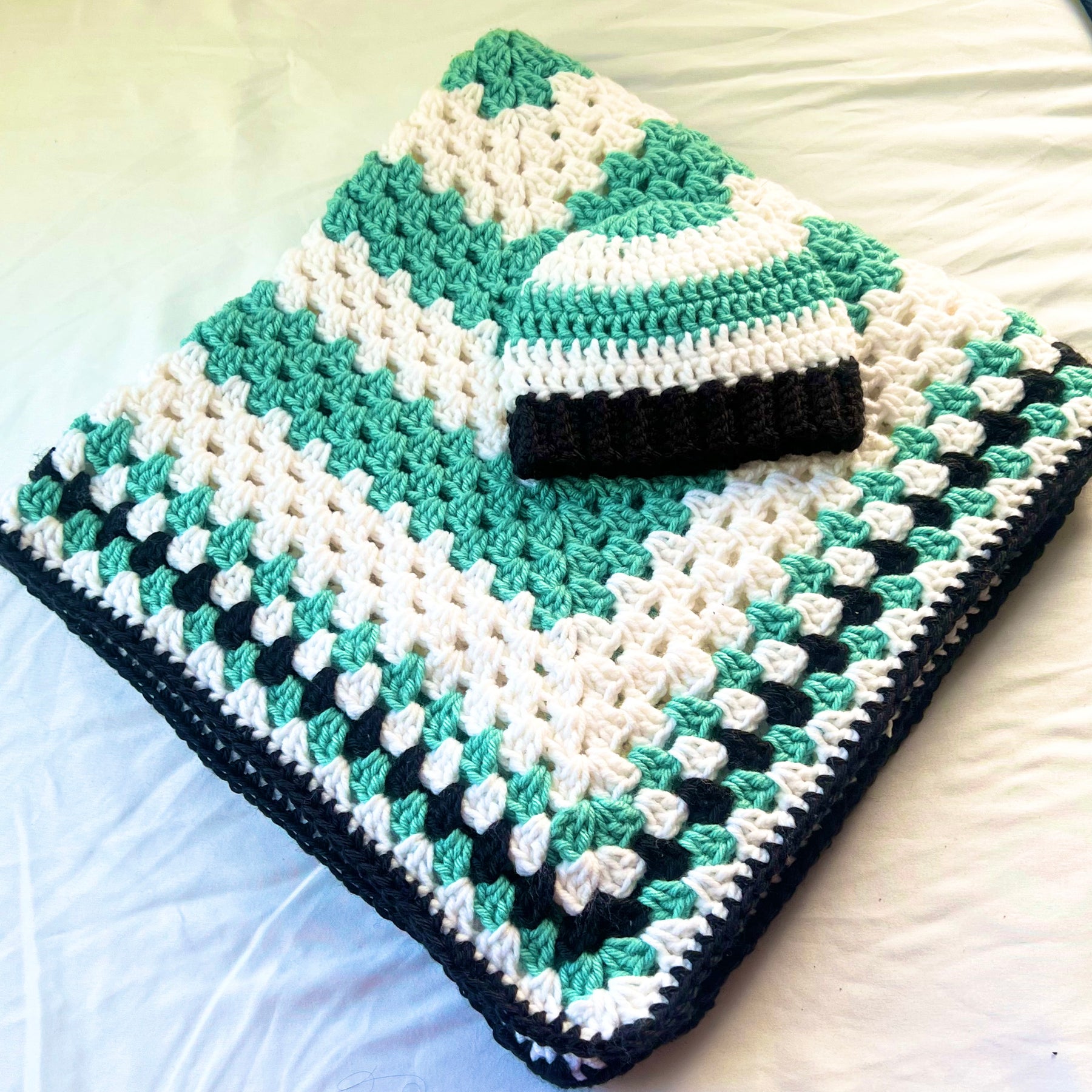 Handmade Crochet Baby Panda Blanket