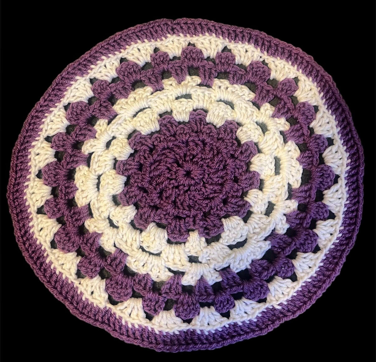 Purple Mandala Doily Stunning Table CenterpiecePurple Mandala Doily,Stunning Table Centerpiece